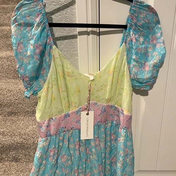 LoveShackFancy Angie Floral Printed Maxi Dress - Picture 8 of 11